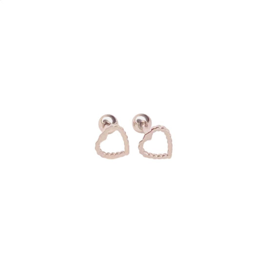 Sophia Heart Studs